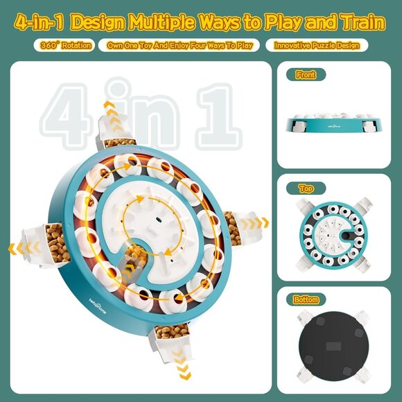 KADTC Dog Puzzle Toy 3 Levels of Step-by-Step Challenge,4  Interactive Multi-Stage Dog Puzzle for Stress Relief & Healthy Digestion